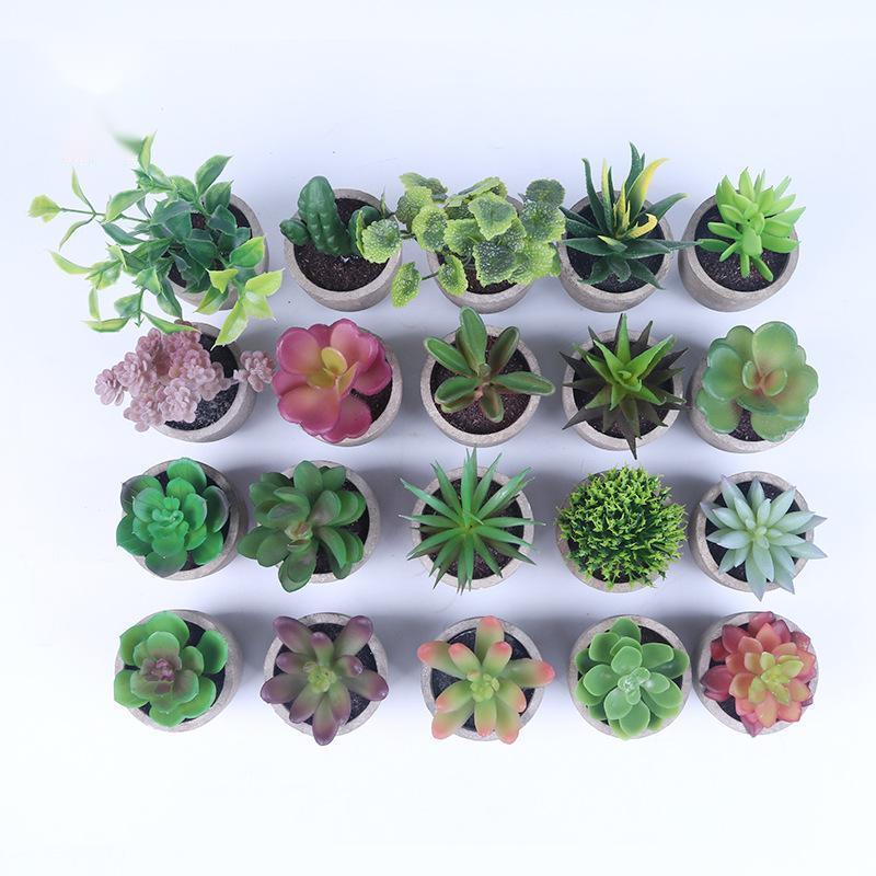 Sets of 1/3 Mini Artificial Succulent Plants - Best Faux Plants
