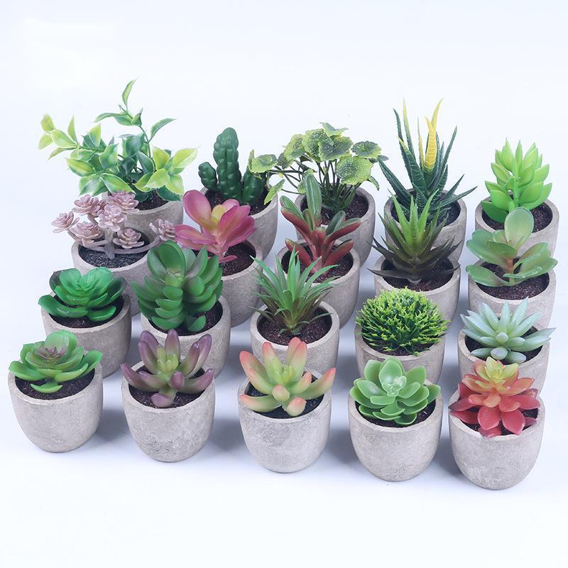 Sets of 1/3 Mini Artificial Succulent Plants - Best Faux Plants
